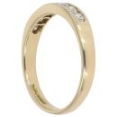 18ct Yellow Gold 0.50ct Brilliant Cut Diamond Half Eternity Ring