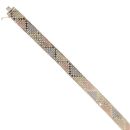 9ct Yellow White And Rose Gold Watch Strap Style Bracelet 7"