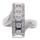 9ct White Gold Cubic Zirconia Fancy Ring