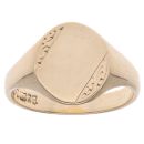 9ct Yellow Gold Patterned Signet Ring