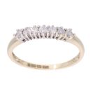 9ct Yellow Gold 0.25ct Diamond Eternity Ring