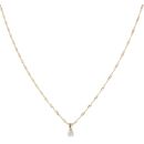 9ct Yellow Gold 0.25ct Diamond Solitaire Pendant And Chain 20"