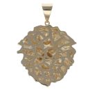 14ct Yellow Gold Lion Pendant