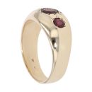 9ct Yellow Gold Garnet Signet Ring