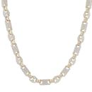 9ct Yellow Gold Cubic Zirconia Stars and Bars Chain 24"