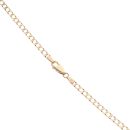 9ct Yellow Gold Square Curb Chain 20"