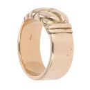9ct Yellow Gold Patterned Band Ring