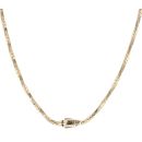 14ct Yellow Gold Monaco Spin Plain Lock Twist Chain 24"