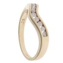 9ct Yellow Gold 0.25ct Brilliant Cut Diamond Wishbone Ring