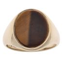 9ct Yellow Gold Tiger's Eye Signet Ring