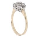 9ct Yellow Gold 0.40ct Brilliant Cut Diamond Cluster Ring