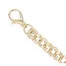 9ct Yellow Gold Patterned Belcher Bracelet 10.5"