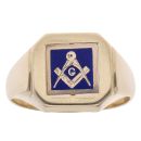 9ct Yellow Gold Masonic Ring