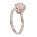 18ct White Gold 1.15cts Brilliant Cut Solitaire Illusion Set Ring