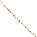 9ct Yellow Gold Fancy Figaro Style Chain 18"