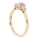 18ct Yellow Gold 0.60ct Diamond Trilogy Ring