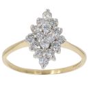18ct Yellow Gold 0.50ct Brilliant Cut Diamond Cluster Ring