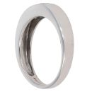 9ct White Gold Blue Gemstone Three Stone Ring