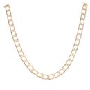 9ct Yellow Gold Square Curb Chain 24"