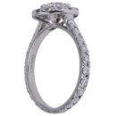 Platinum 1.55ct Diamond Cluster Ring