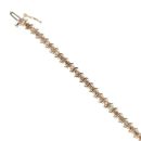 9ct Yellow Gold 2.40ct Brilliant Cut Diamond Bracelet 7"
