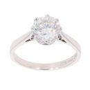 Platinum 1.62ct Brilliant Cut Diamond Solitaire Ring