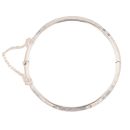 Silver Childs Diamond Cut Hinged Bangle by Icesia