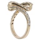 9ct Yellow Gold 1.00ct Diamond Wave Ring