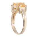 9ct Yellow Gold Citrine Three Stone Ring