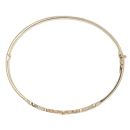 9ct Yellow Gold Mum Hinged Bangle