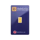 24ct Pure Yellow Gold Minted Gold Bar - 1g