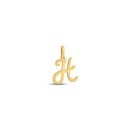 22ct Yellow Gold Initial H pendant