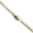 14ct Yellow Gold Monaco Classic Plain Lock Curb Chain 18"