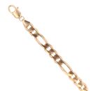 9ct Yellow Gold Figaro Bracelet 8.5"
