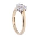 9ct Yellow Gold 0.46ct Diamond Cluster Ring