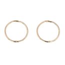 9ct Yellow Gold 13mm Tube Hoop Earrings