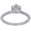 18ct White Gold 1.00ct Diamond Solitaire Ring