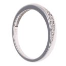 18ct White Gold 0.05ct Diamond Crossover Ring