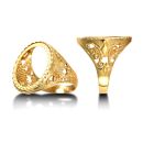 9ct Yellow Gold Full Sovereign Ring Mount