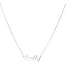 Silver Script Personalised Nameplate Necklace