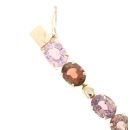 9ct Yellow Gold Multi-Gemstone Bracelet 7"