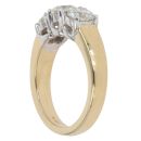 18ct Yellow Gold 1.62ct Brilliant Cut Diamond Trilogy Ring