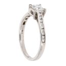 18ct White Gold 0.66ct Princess Cut Solitaire Diamond Ring