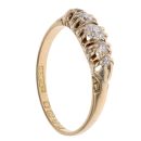 18ct Yellow Gold 0.50ct Brilliant Cut Diamond Five Stone Ring