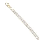 9ct Yellow Gold Cubic Zirconia Bracelet 7.5"