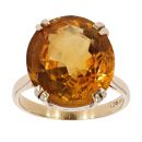 9ct Yellow Gold Citrine Single Stone Ring