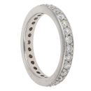 18ct White Gold 1.00ct Brilliant Cut Diamond Full Eternity Ring