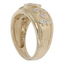 14ct Yellow Gold Cubic Zirconia Signet Ring