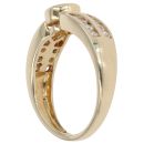14ct Yellow Gold Cubic Zirconia Solitaire Ring