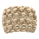 9ct Yellow Gold Four Row Keeper Ring